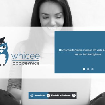 Whicee Academics Landing-Page Webdesign