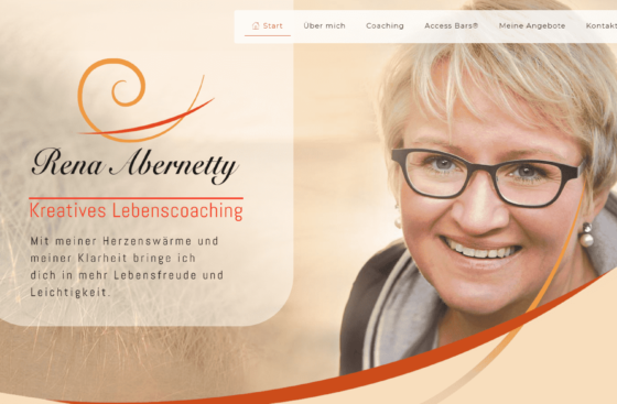 Rena Abernetty - Life Coach, Münster | WordPress Webdesign Referenz